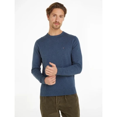 Abbildung von Tommy Hilfiger Essential CREW NECK Strickpullover, Herren, Größe: 3XL, Aegean sea