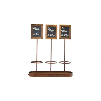 Abbildung von Securit WB WR 3, 390 x 450 mm, Melamin, Metall, Harz, Holz, Schwarz, Braun, Holz