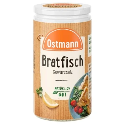Abbildung von Ostmann Gewürze Bratfisch Gewürzsalz Nachfüllbare &amp; recyclebare Verpackung 50 g in der Streudose