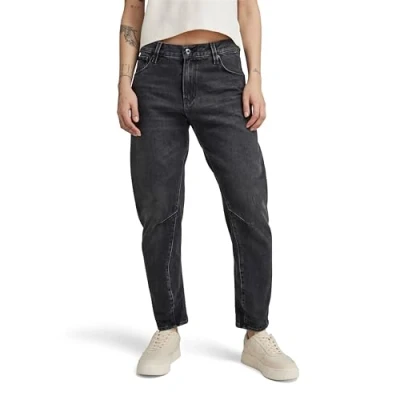 Abbildung von G Star ARC 3D Boyfriend Jeans Slim Fit, Damen, Größe: 31x34, Worn in black smoke