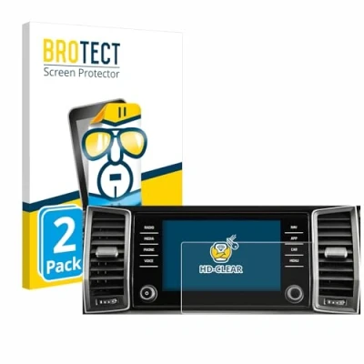 Abbildung von BROTECT (2 Stück Schutzfolie für Skoda Columbus Kodiaq 2017 2018 Infotainment System 9.2&quot; Displayschutz Folie Ultra Klar