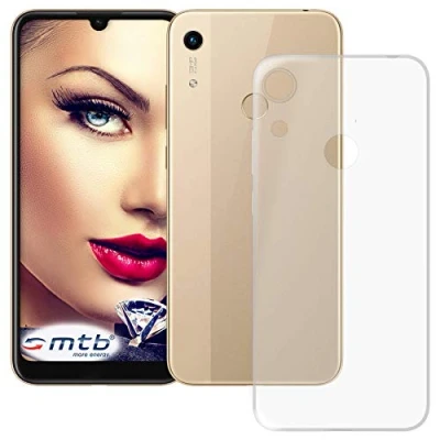 Abbildung von mtb more energy® Hülle Clear &amp; Slim für Huawei Y6S, Honor 8A (6.09&#039;&#039;) transparent flexibel TPU Silikon Schutzhülle Case Cover Tasche
