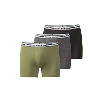 Abbildung von Baldessarini BOXERSHORTS, 3ER PACK CYCLISTS, LOGO Panties, Herren, Größe: Small, Schwarz grau grün