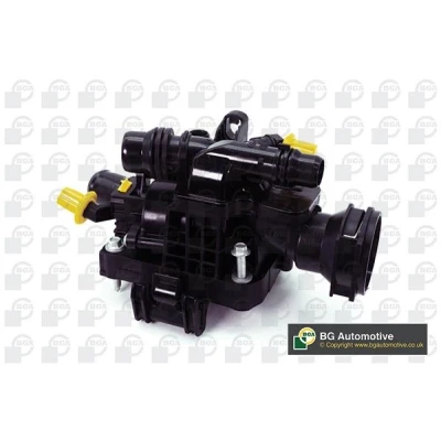Abbildung von BGA CT6502 Kühlwasserthermostat mit Gehäuse PEUGEOT: 208 I Schrägheck, Partner III Kastenwagen, 2008 Kombi, OPEL: Combo C Kasten / Grandland X