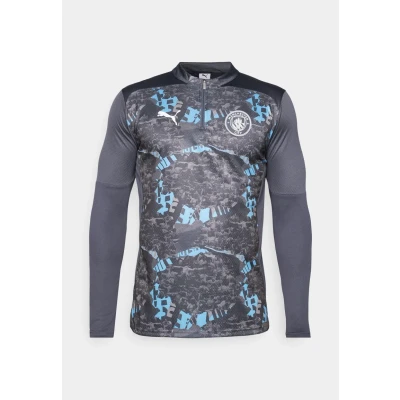 Abbildung von Puma Manchester CITY Prematch 1/4 ZIP Vereinsmannschaften, Herren, Größe: XS, Strong gray/cool light gray
