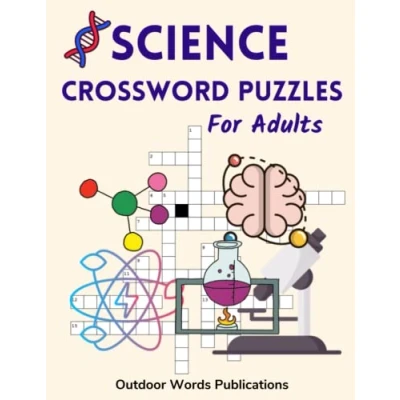 Abbildung von Science Crossword Puzzles for Adults: Medium Level Puzzle Book Fans