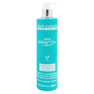 Abbildung von abril et nature Professionelles Haarserum Essential Light Für feines, empfindliches und/oder gefärbtes Haar Anti Aging, beschwert nicht Spitzenregeneration, Glanz und Stärke 500 ml