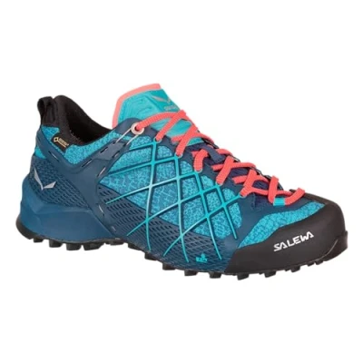 Abbildung von Salewa Wildfire Gore Tex Damen Zustiegsschuhe, Blau, 4.5