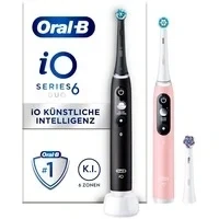 Abbildung von Oral B Elektrische Zahnbürste iO 6 Duopack, Aufsteckbürsten: 3 St., mit Magnet Technologie, Display, 5 Putzmodi