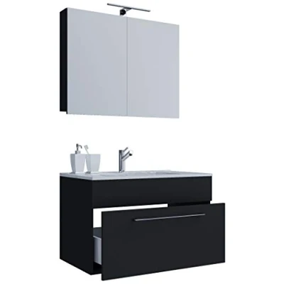Abbildung von VCM Waschtisch 3 tlg. Waschplatz Badinos Schublade SC