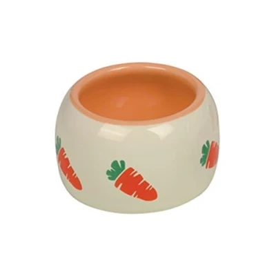 Abbildung von Nobby Keramik Futtertrog CARROT, beige / orange 250 ml, 1 Stück