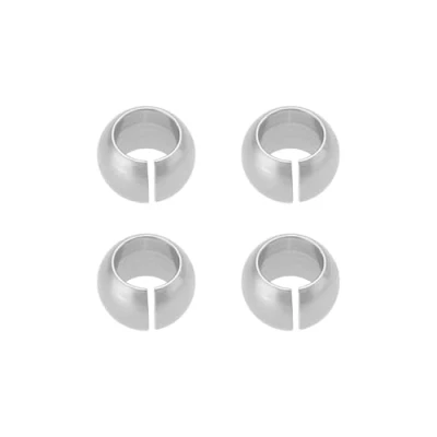 Abbildung von eMagTech Querlenker Kugeln aus Aluminiumlegierung, reibungsarm, kompatibel mit Ta Miya TT02 54559 1/10 RC Auto, 4 Stück