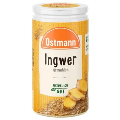 Abbildung von Ostmann Gewürze Ingwer gemahlen Nachfüllbare &amp; recyclebare Verpackung 30 g in der Streudose