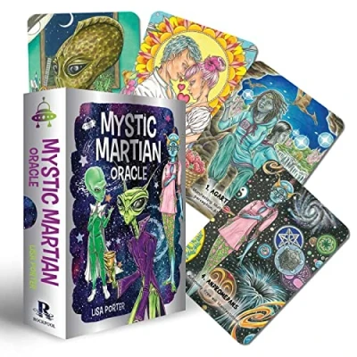Abbildung von Mystic Martian Oracle: 40 Full Color Cards and 128 Page Book