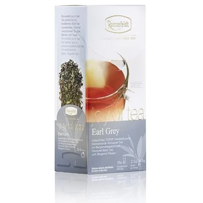 Abbildung von Ronnefeldt Earl Grey &quot;joy of tea&quot; Schwarztee mit Bergamottegeschmack, 15 Teebeutel, 34.5 g
