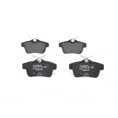 Abbildung von BOSCH 0 986 494 437 Bremsbelagsatz Low Metallic mit Anti Quietsch Blech, Montageanleitung PEUGEOT: 5008 I, 508 I SW, 308 Schrägheck
