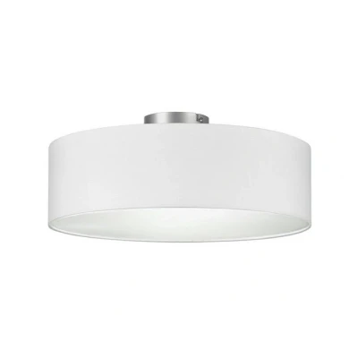 Abbildung von meineWunschleuchte Deckenleuchte, ohne Leuchtmittel, Designklassiker lampe über n Esstisch Stoff Galerie, Weiß Ø40cm