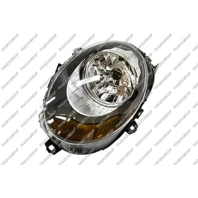 Abbildung von PRASCO MN3124914 Scheinwerfer links H4 gelb mit Blinklicht Stellmotor für LWR MINI: Schrägheck