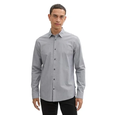 Abbildung von TOM Tailor Hemd, Herren, Größe: Medium, Navy white fine check