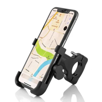 Abbildung von MidGard Aluminium Motorrad / Fahrradhalterung für Smartphones, Handy Halterung Smartphone