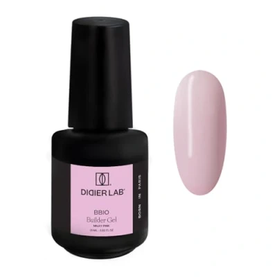 Abbildung von DIDIER LAB BBIO Builder Gel in a Bottle Milky Pink Saubere Formel frei von HEMA und TPO Selbstnivellierendes Aufbaugel für Gelnägel LED UV zur Stärkung Nägel 15ml