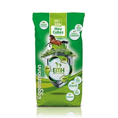 Abbildung von Eggersmann Mein Pferdefutter EMH Heu Cubes 20 kg Raufutter aus sonnengetrocknetem ideal als kompletter Heuersatz für Pferde &amp; Ponys bei Zahnproblemen Deutsche Herstellung