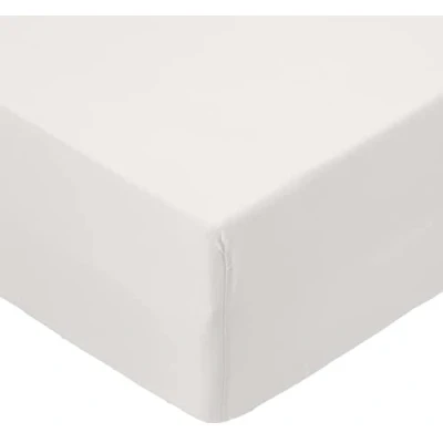 Abbildung von Amazon Basics Spannbettlaken, 90 x 190 30 cm, Mikrofaser, Spannbetttuch Matratzenhöhe bis Creme