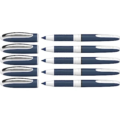 Abbildung von Schneider One Change Tintenroller (Schreibfarbe: schwarz, Strichstärke 0,6 mm, Rechts und Linkshänder) 5 Stück