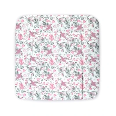Abbildung von Balbina Wickelunterlage Wasserdicht Wickeltischauflage Wickelauflage baumwolle 60x70 cm Kolibri rosa