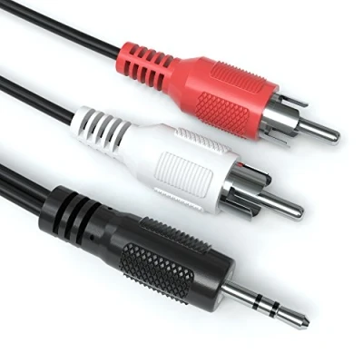 Abbildung von JAMEGA 3,5mm Klinke Stecker 2x Cinch Stereo Audio AUX auf RCA Kopfhörer Kabel, CINCH, (500 cm)