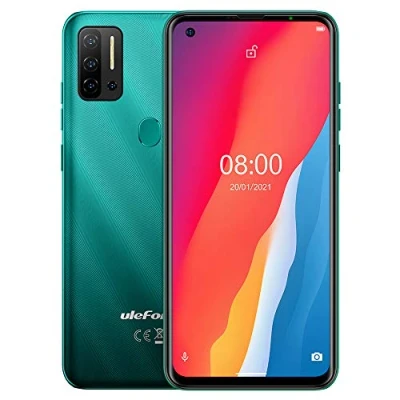 Abbildung von Ulefone Android 11 Smartphone ohne Vertrag, Note 11P 4G Handy, Helio P60 Octa Core 8GB+128GB, Dual SIM + Dedizierte 2TB SD Erweiterung, 48MP Quad Kamera,6,55’’ HD+ Bildschirm, Fingerabdruck Grün