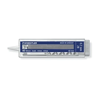 Abbildung von STAEDTLER 255 07 2B Mars Micro Feinminen Minendurchmesser 0.7 mm, 2B, 10 Stück (40 Feinminen)