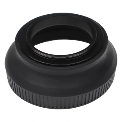 Abbildung von vhbw Gegenlichtblende kompatibel mit Objektive 40,5mm Objektiv Gewinde Weitwinkel Streulichtblende, Matt Schwarz, Gummi, Rund