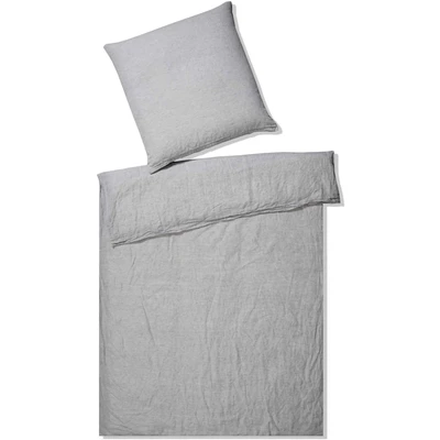Abbildung von Elegante Bettwäsche &quot;Breeze in Gr. 135x200 oder 155x220 cm&quot;, (2 tlg.), Halbleinen Qualität, mit Reißverschluss