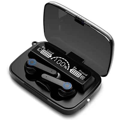 Abbildung von Bluetooth 5.1 Kopfhörer In Ear kompatibel für Xiaomi Redmi Note 10 / Pro Stereo LED Anzeige Wireless Headset TWS M19 Ladebox