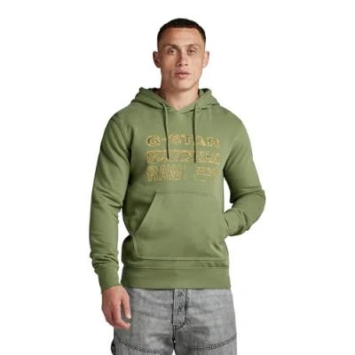 Abbildung von G Star Distressed Kapuzenpullover, Herren, Größe: Medium, Sage