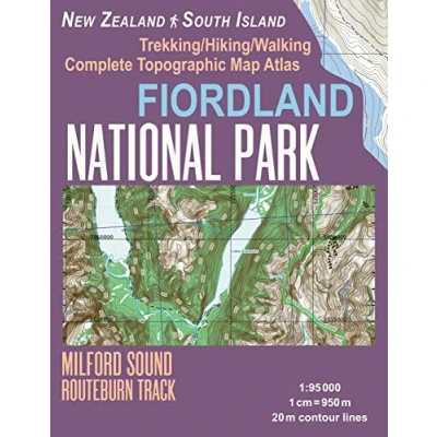 Abbildung von Fiordland National Park Trekking/Hiking/Walking Complete Topographic Map Atlas Milford Sound Routeburn Track New Zealand South Island 1:95000: Great ... Guide Hiking Maps for Fjordland)