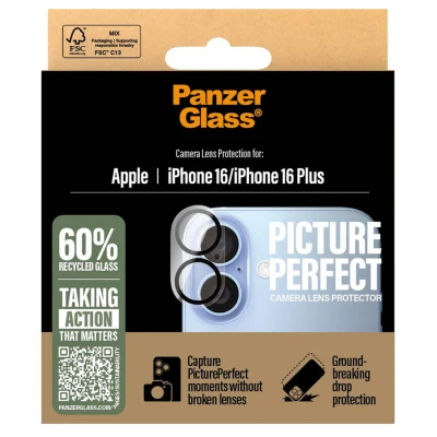 Abbildung von Apple iPhone 16 Panzerglas PanzerGlass PicturePerfect Lens Protector Kameraobjektivschutz für das / Plus