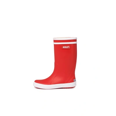 Abbildung von Aigle Lolly POP Unisex Gummistiefel für Kinder, Größe: 27, Rouge/blanc Schuhe