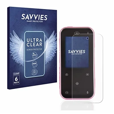 Abbildung von Savvies 6 Stück Schutzfolie für Vtech Kidizoom Snap Touch Displayschutz Folie Ultra Transparent