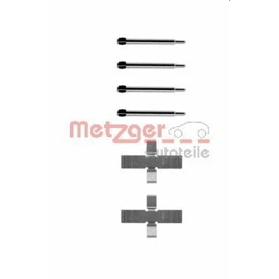 Abbildung von METZGER 109 0903 Zubehörsatz, Scheibenbremsbelag MERCEDES BENZ: W123 Limousine, S Klasse SL Cabrio, ALFA ROMEO: Alfetta GT