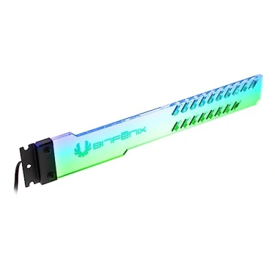 Abbildung von BITFENIX Alchemy 3.0 A Rgb GPU Halterung , Horizontal Grafikkarten Halter, Aura sync Belastbarkeit der Grafikkarte bis zu 7,5 kg Acrylglas Transparent