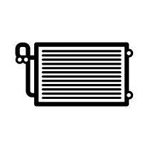 Abbildung von NRF 350671 Klimakondensator mit Trockner, Dichtring 14,3mm 11mm 567mm OPEL: Combo E Kasten / Kombi, Grandland X