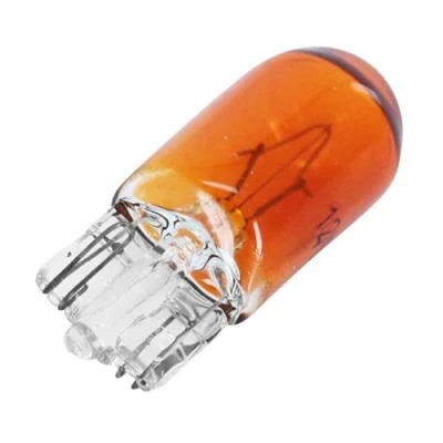 Abbildung von 12V 5W T10 W2.1x9.5D ORANGE WEDGE GLÜHBIRNE AUTO GLASSOCKEL BLINKER GLÜHLAMPE