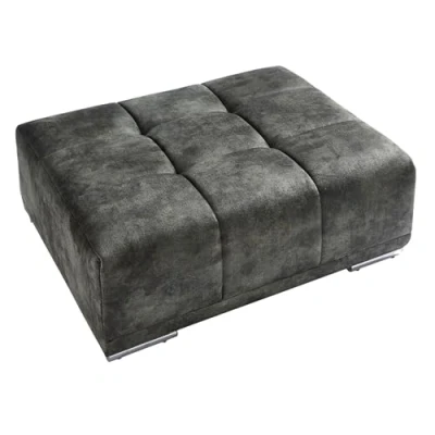 Abbildung von riess ambiente Fußhocker ELEGANCIA 112cm moosgrün (Einzelartikel, 1 St), Wohnzimmer · Microvelours