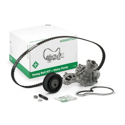 Abbildung von INA 530 0162 30 Wasserpumpe + Zahnriemensatz mit VOLKSWAGEN: Vento, Golf 1 Cabriolet, 3 Cabrio, AUDI: 80 B4 Avant, B2, B3