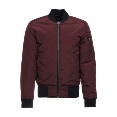 Abbildung von Urban Classics 2TONE Bomber Jacket Bomberjacke, Herren, Größe: XS, Burgundy/black