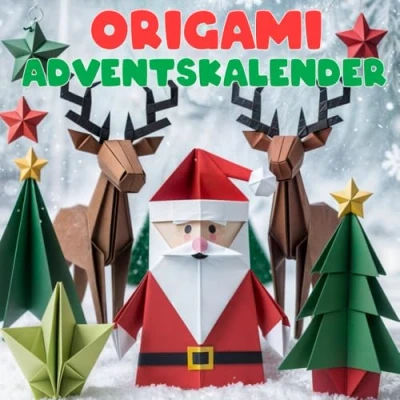 Abbildung von Origami Adventskalender: 24 besinnliche Faltanleitungen für eine zauberhafte Weihnachtsdekoration (Ein Model pro Tag bis Weihnachten)