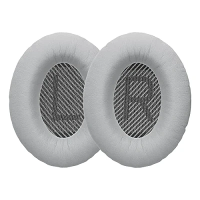Abbildung von kwmobile 2x Ohr Polster für Bose Quietcomfort 35 35II 25 15 / QC35etc. Ohrpolster (Ohrpolster Kopfhörer Kunstleder Over Ear Headphones)