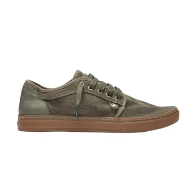 Abbildung von Satorisan Casual Sneaker Herren und Damen Heisei Suede Vintage Leder Sportschuhe Bequem, Nachhaltig Dauerhaft Farbe Deep Khaki/Gr Größe 42
